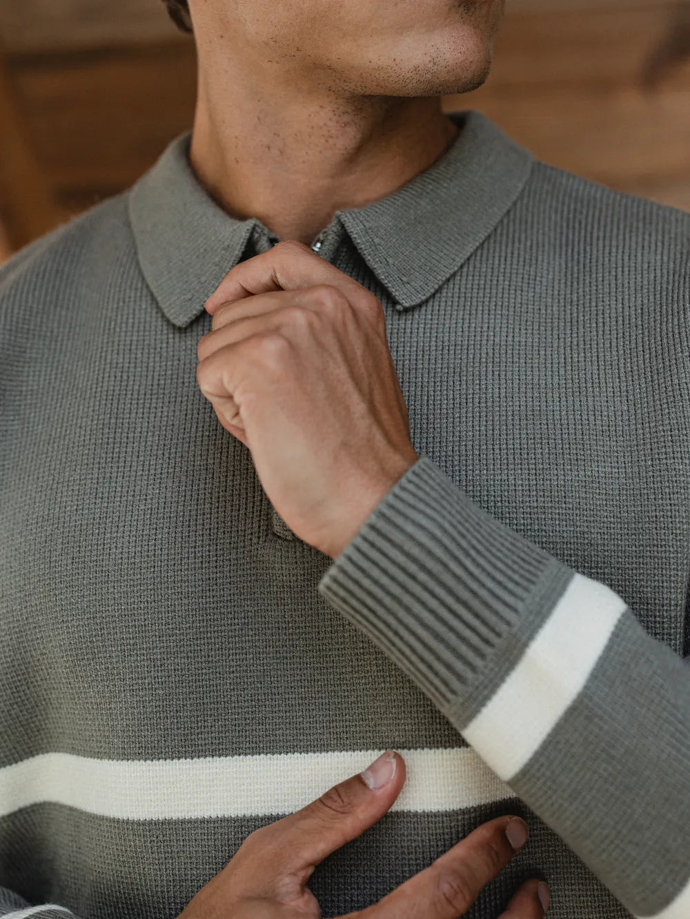 Green Stripe Sweater