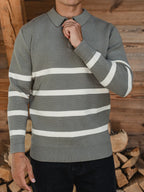Green Stripe Sweater