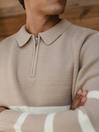 Beige Stripe Sweater