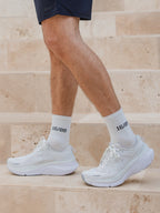 White Logo Socks