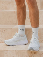 White Logo Socks
