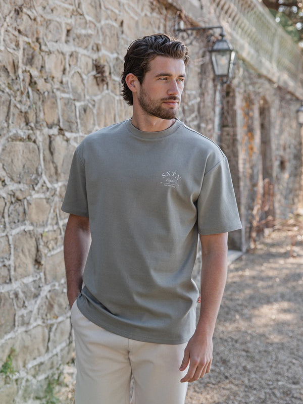 Graues SXTN Oversized T-Shirt