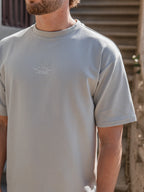 Mintfarbenes, lässiges Oversized T-Shirt