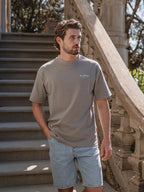 Brown Landscape Oversized T-shirt