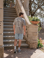Brown Landscape Oversized T-shirt