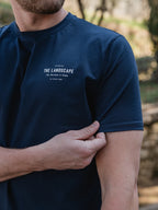 Navy Landscape Slimfit T-shirt