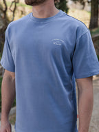 Blaues La Vendemmia Oversize-T-Shirt