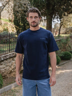 Navy Landscape Oversized T-shirt