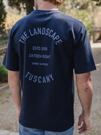 Navy Landscape Oversized T-shirt
