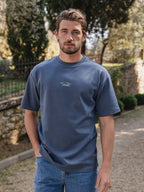 Blue Quiet Oversized T-shirt