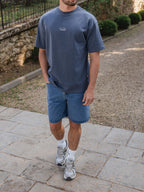 Blue Quiet Oversized T-shirt