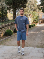 Blue Quiet Oversized T-shirt