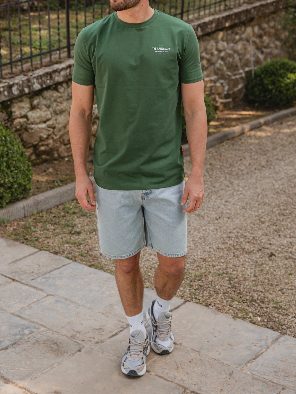 Green Landscape Slimfit T-shirt