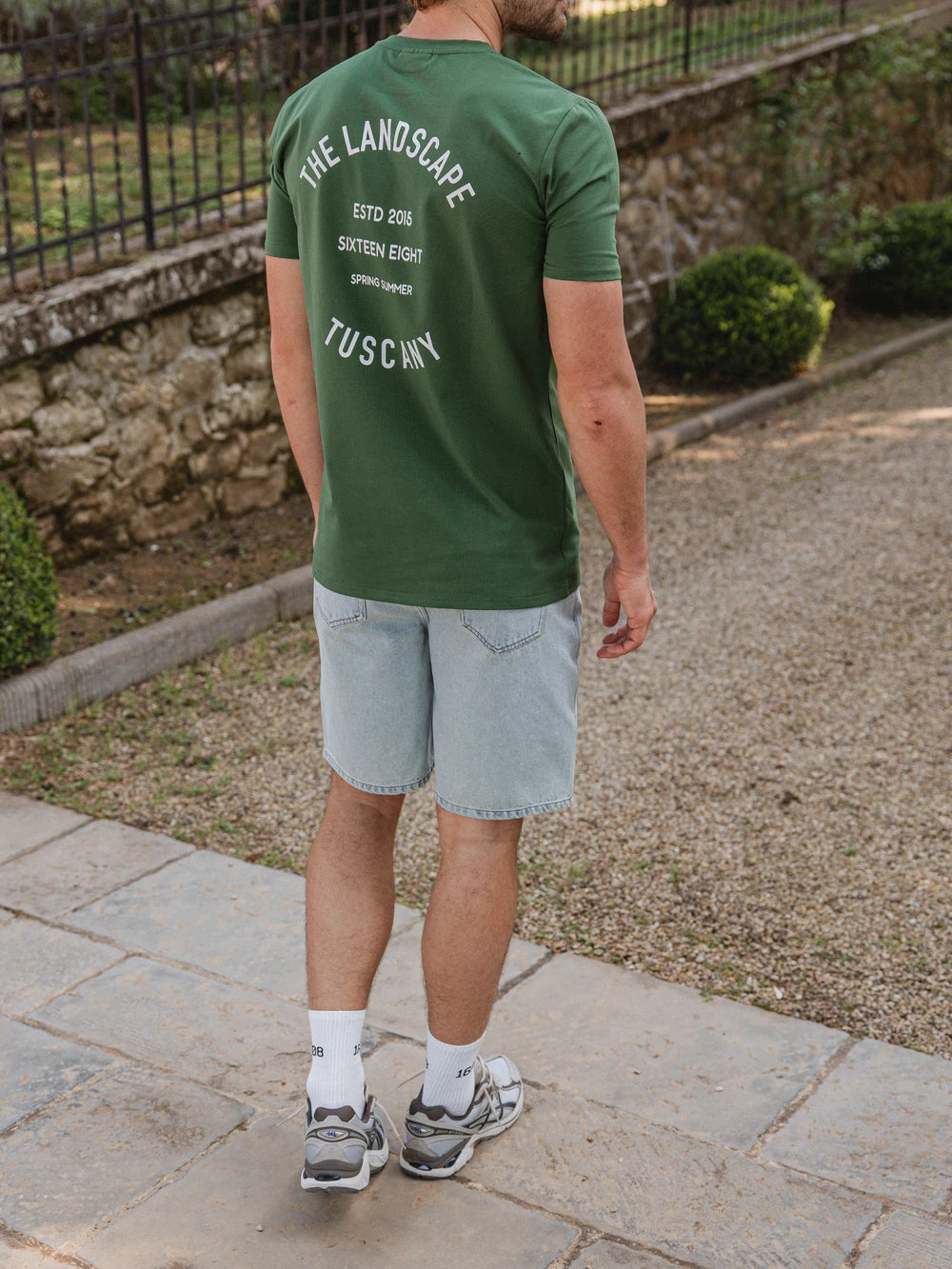 Green Landscape Slimfit T-shirt