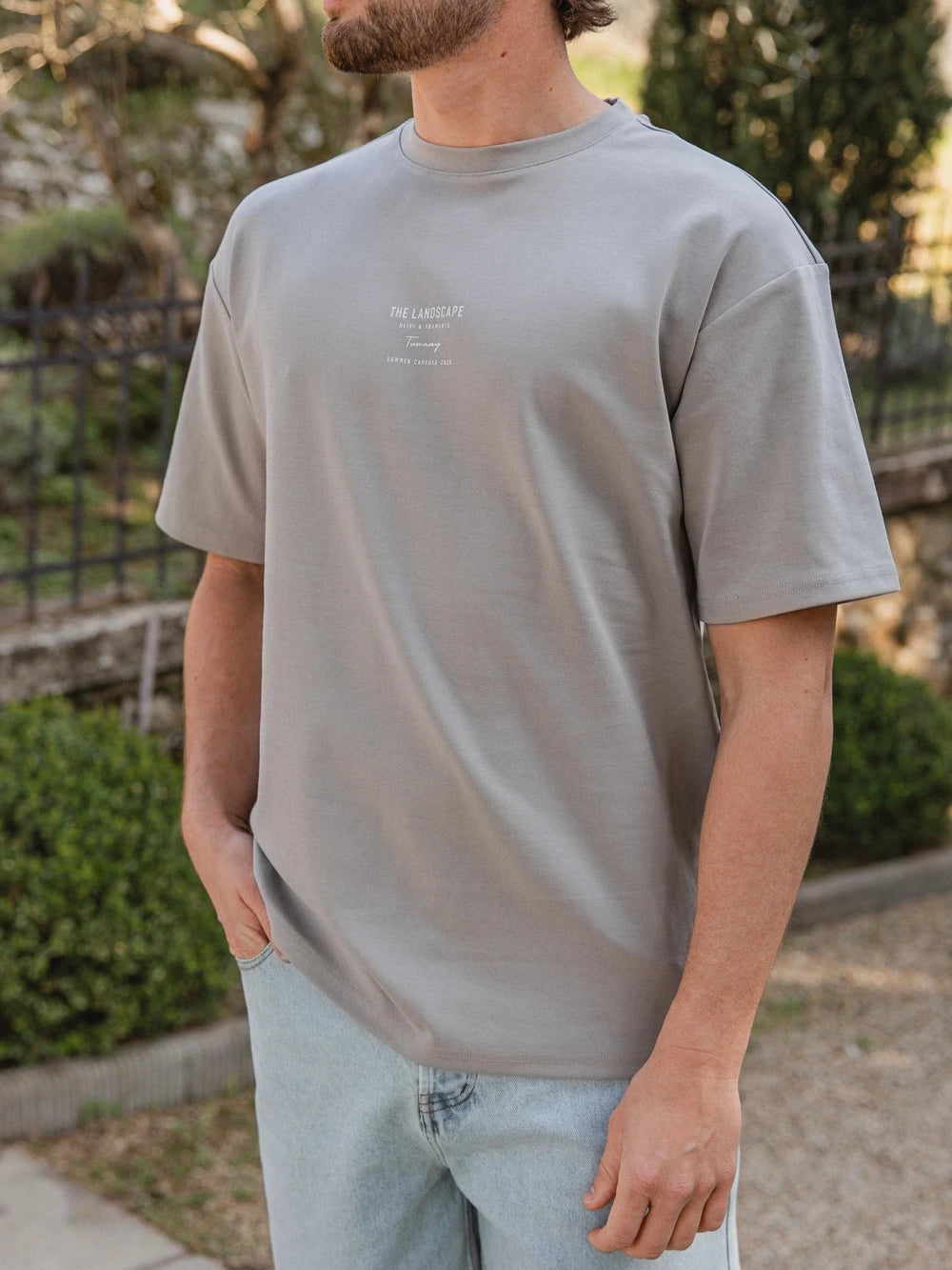 Brown Land Oversized T-Shirt