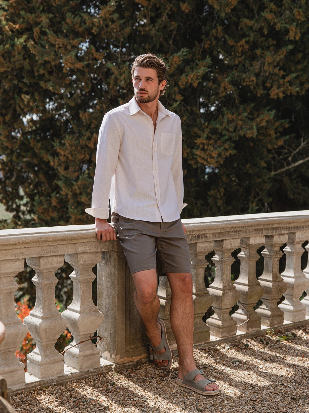 Beige Stripe Shirt