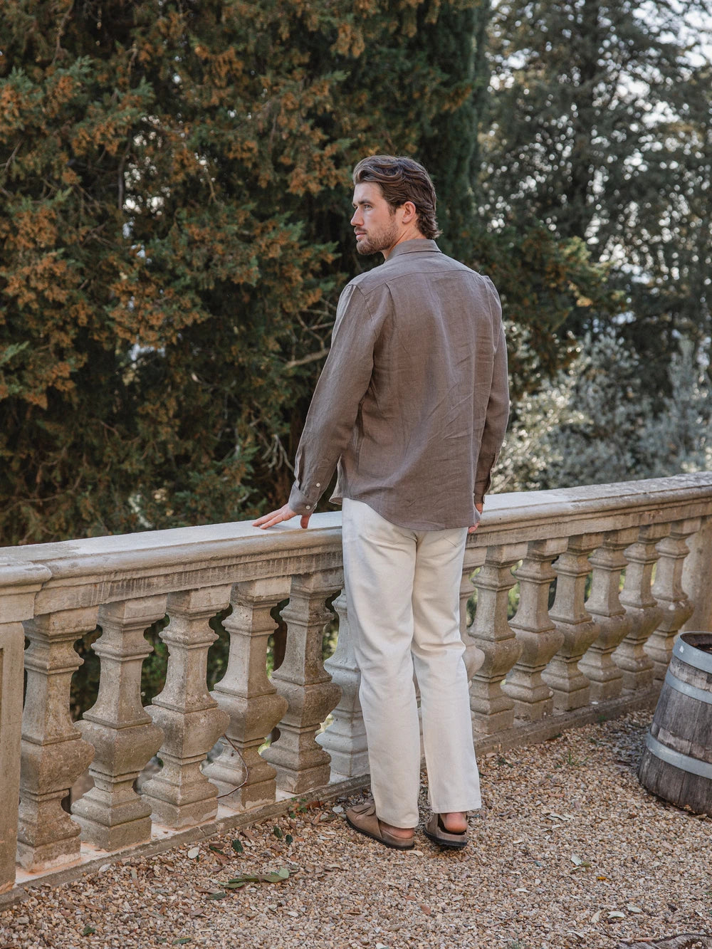 Brown Linen Shirt