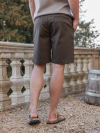 Dark Brown Cotton Short