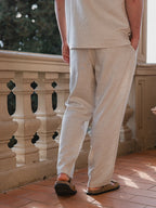 Beige Light Linen Pants