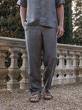 Grey Light Linen Pants