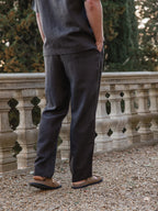 Dark Brown Light Linen Pants