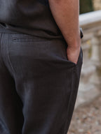 Dark Brown Light Linen Pants