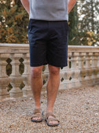 Navy Cotton Short
