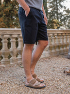 Navy Cotton Short