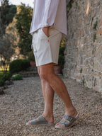 Light Grey Knit Short