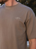 Brown La Hora Label Oversized T-shirt