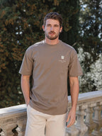 Brown Stamp Oversized T-shirt