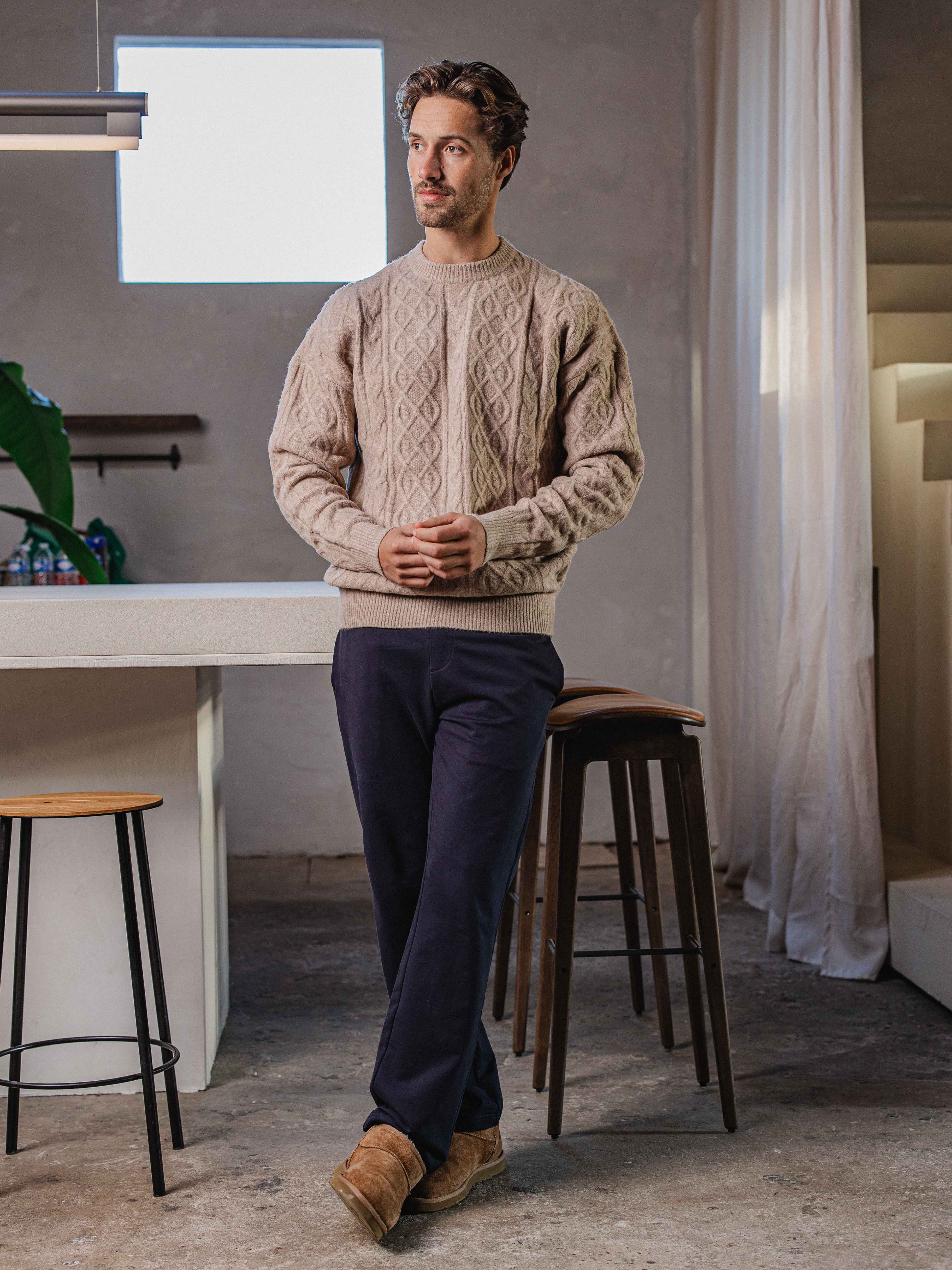 Navy Basic Comfort Pantalon Sample