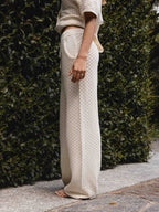 Creme Crochet Pants