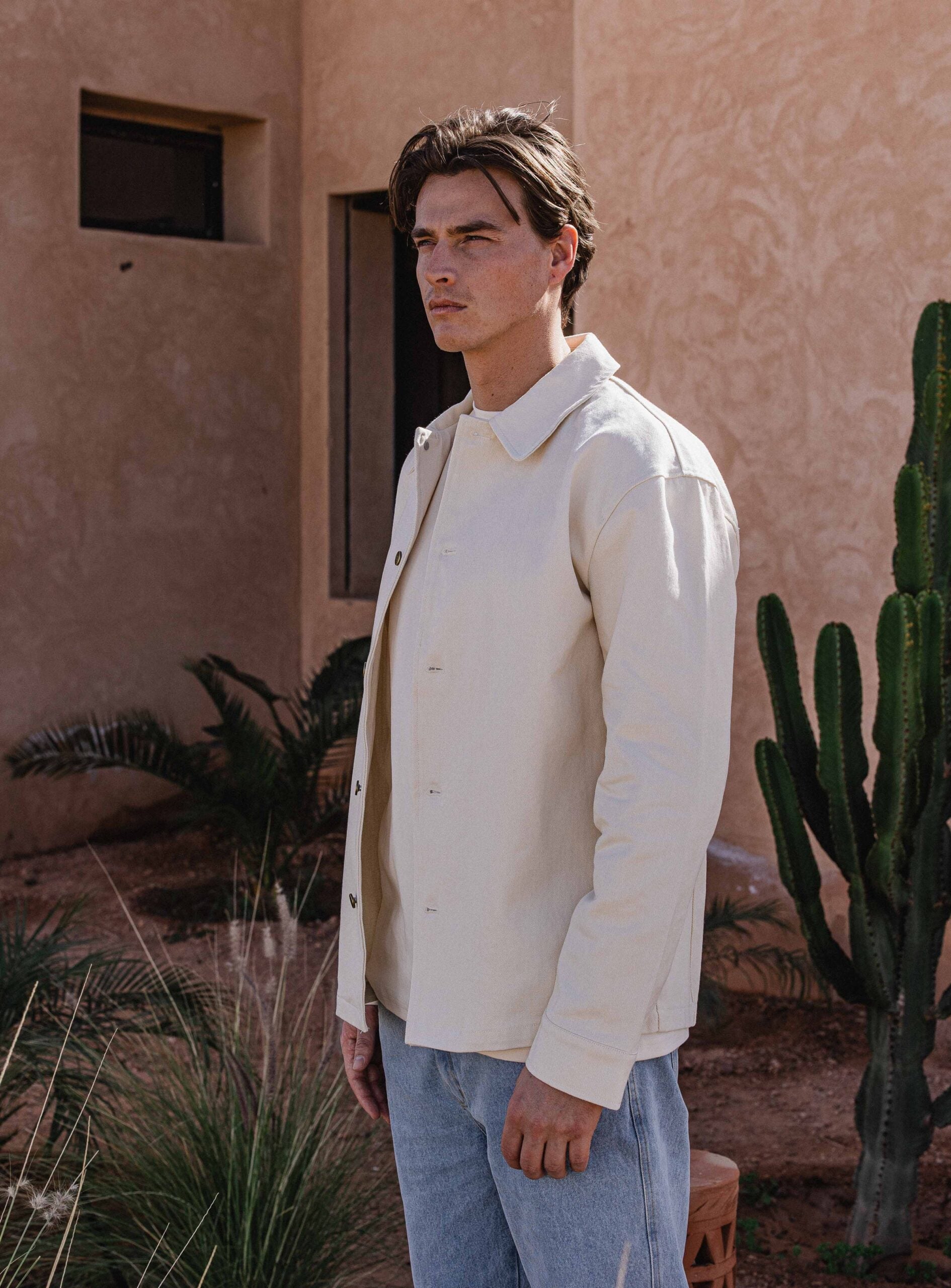 Off White Oversized Denim Overshirt