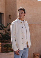 Off White Oversized Denim Overshirt Sample