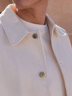 Off White Oversized Denim Overshirt Sample