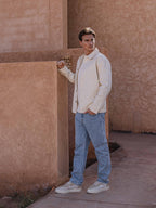 Off White Oversized Denim Overshirt Sample