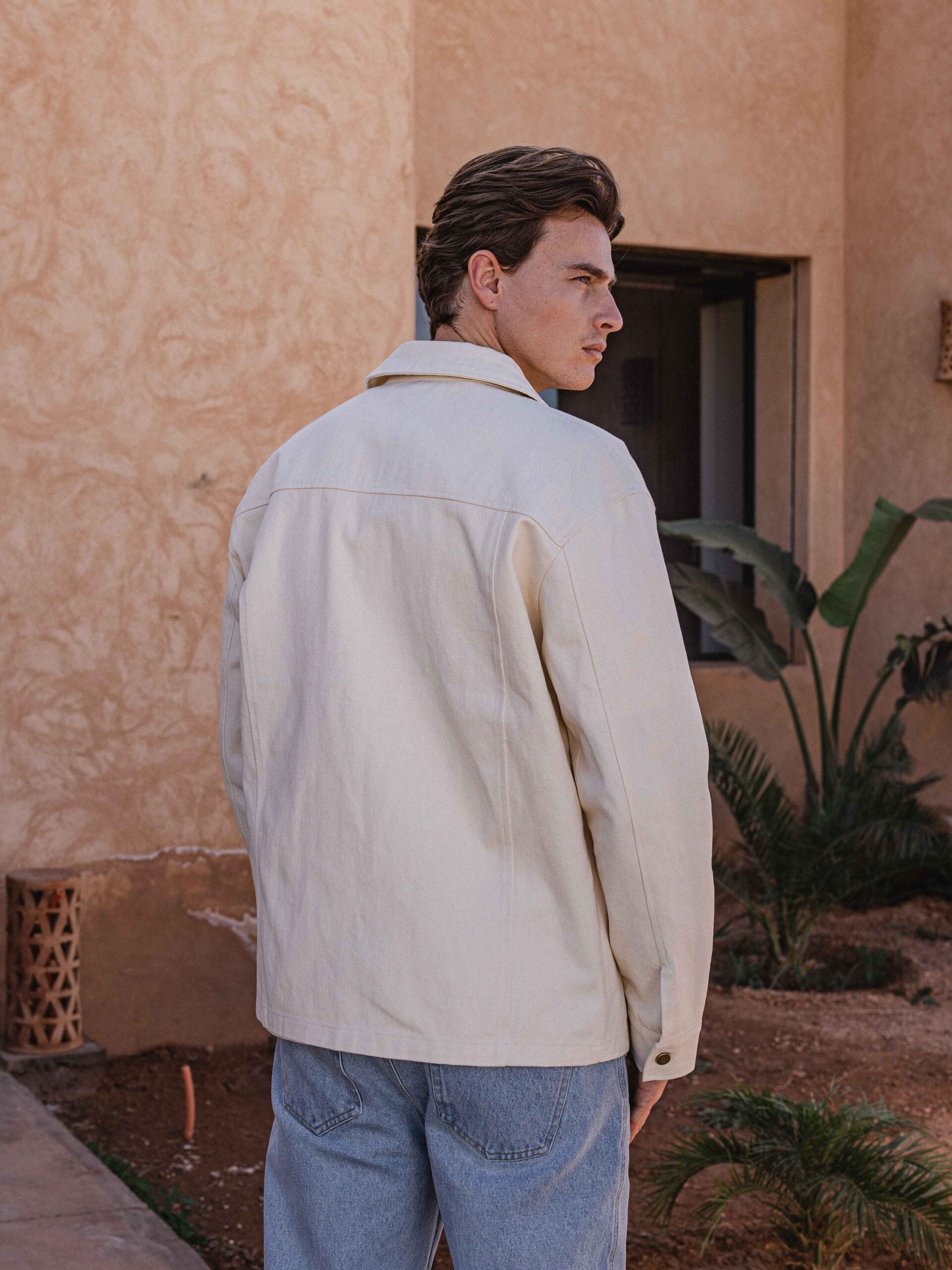 Off White Oversized Denim Overshirt