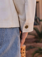 Off White Oversized Denim Overshirt Sample