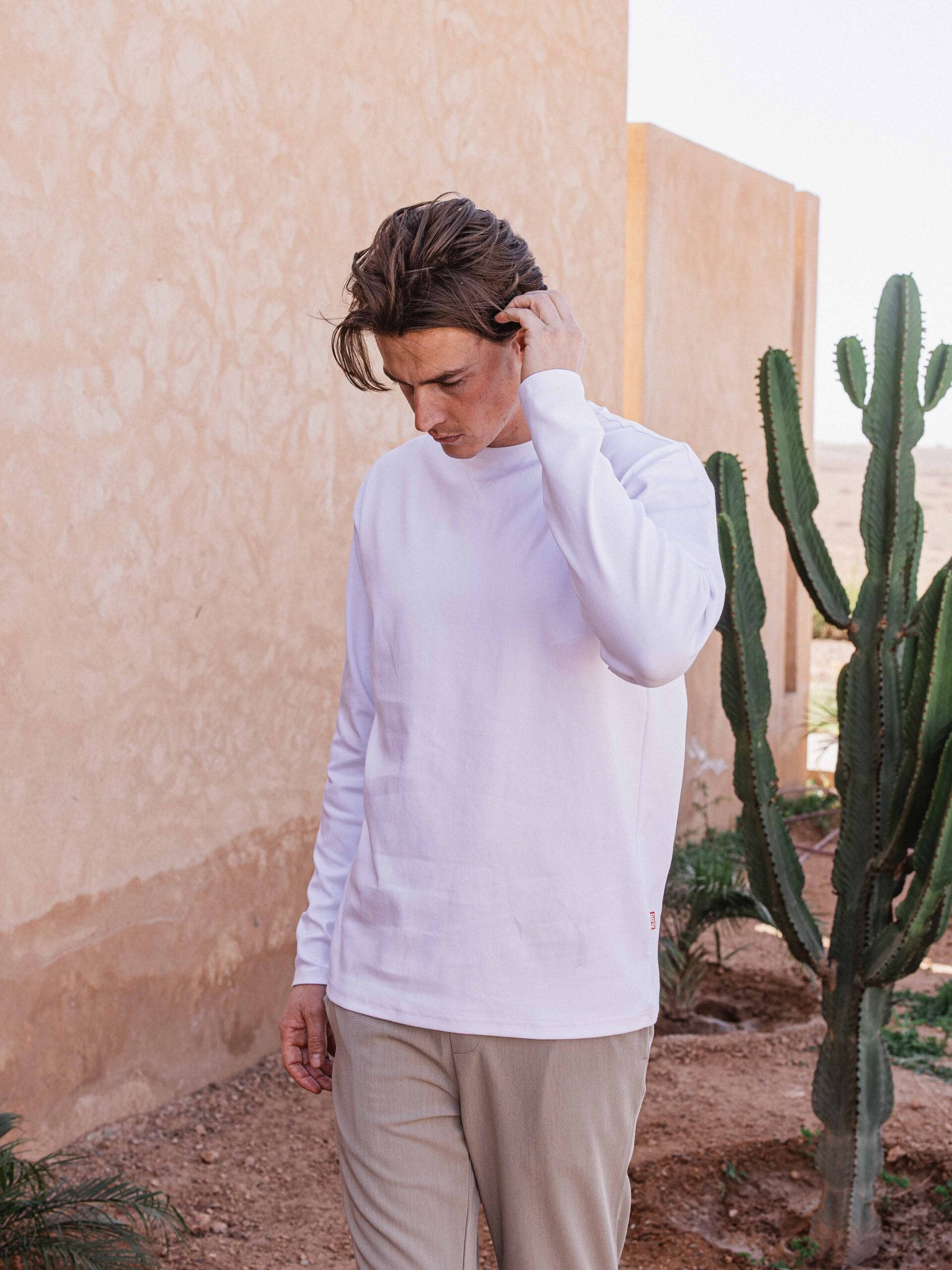 White Oversized Longsleeve