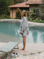 Green Stripe Ruffle Short