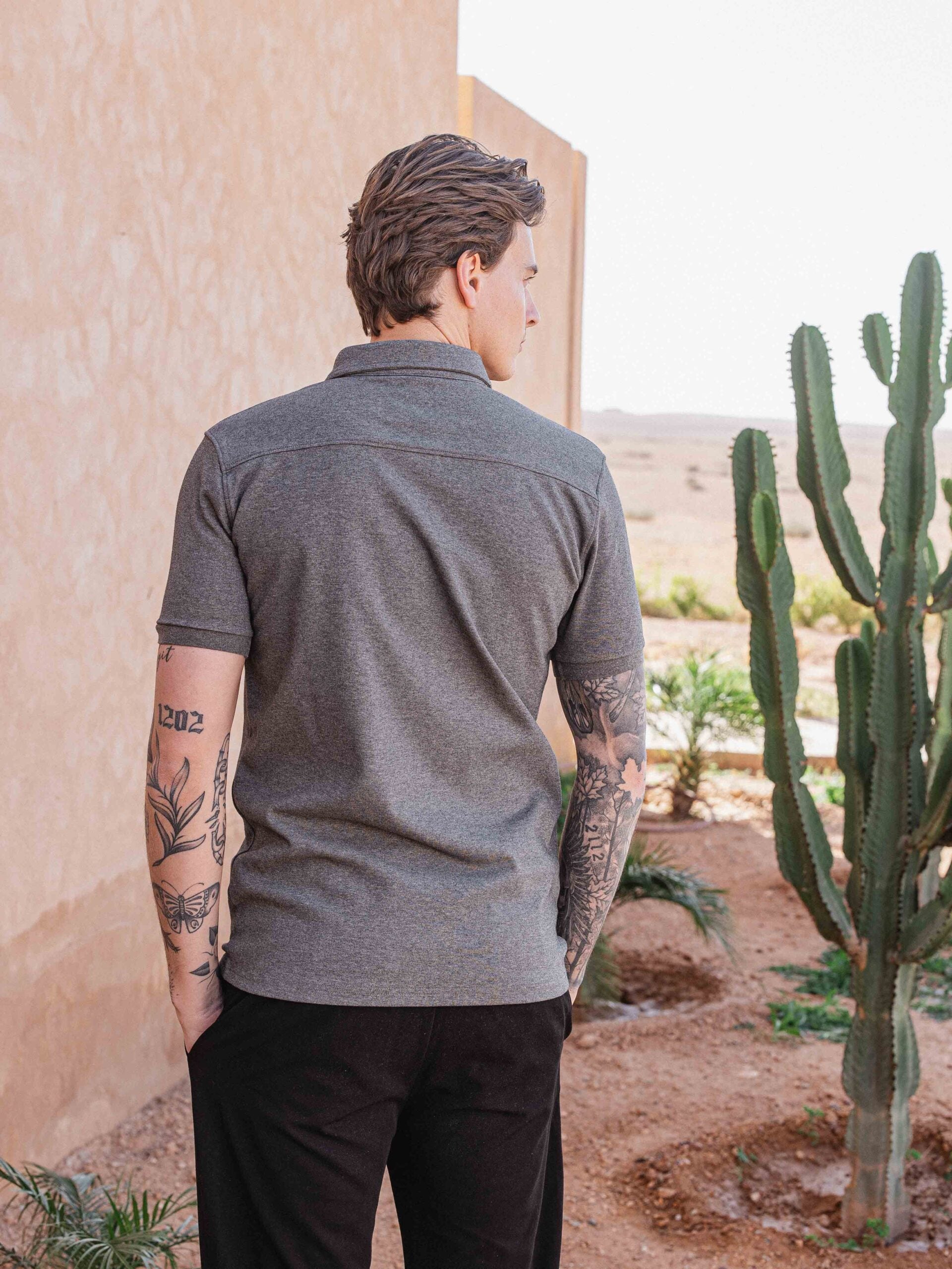 Grey Business Polo
