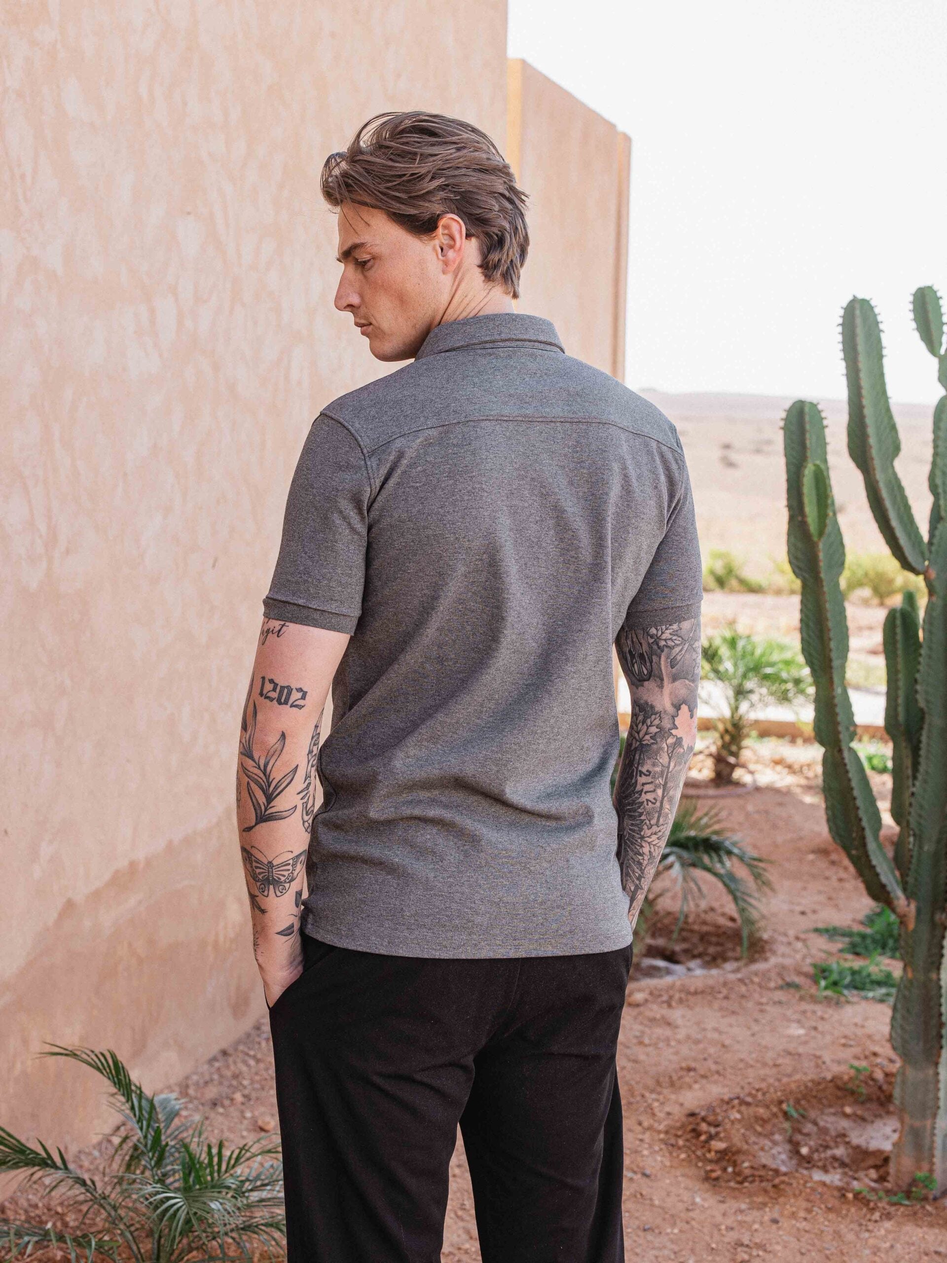 Grey Business Polo