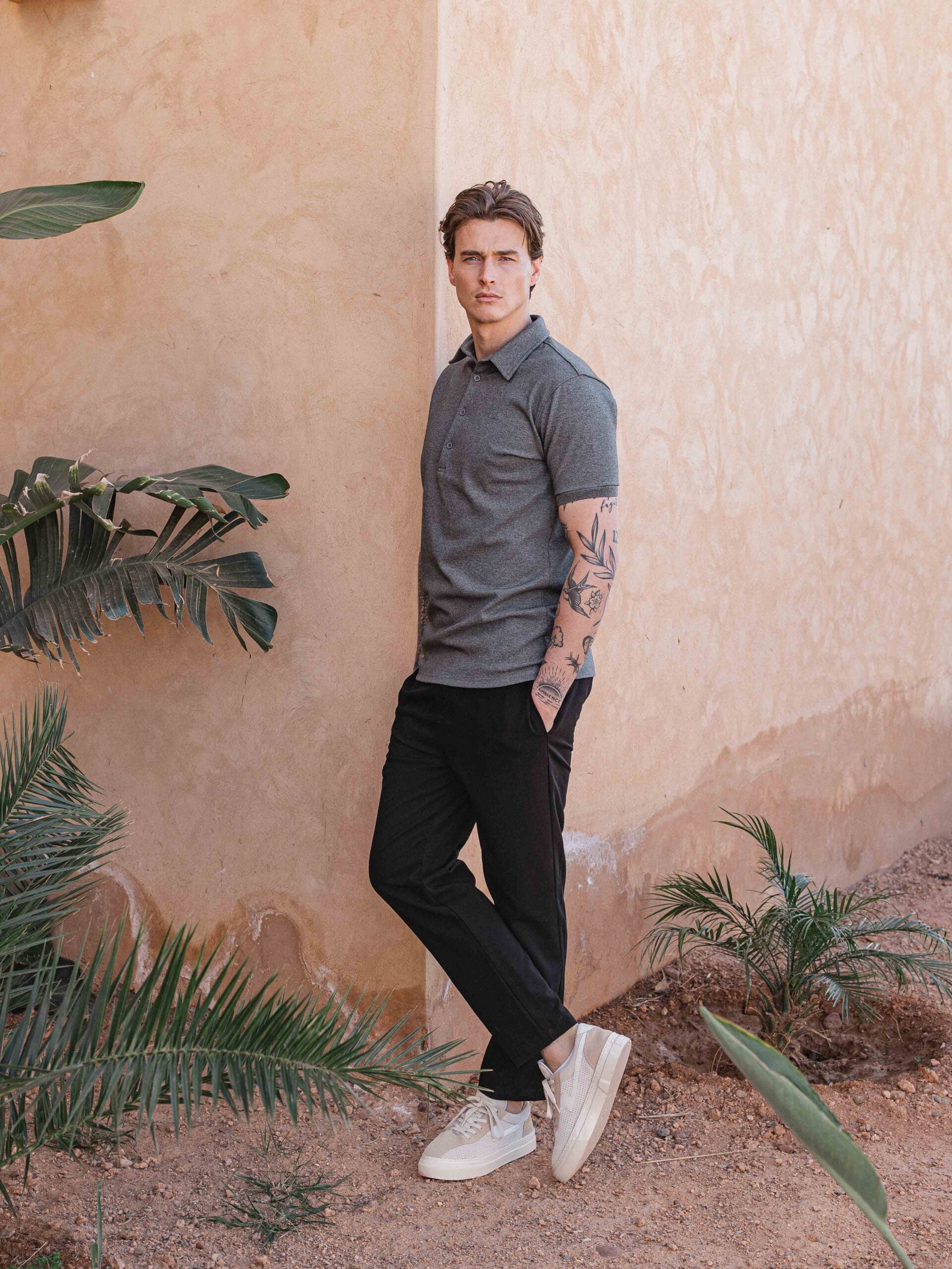 Grey Business Polo