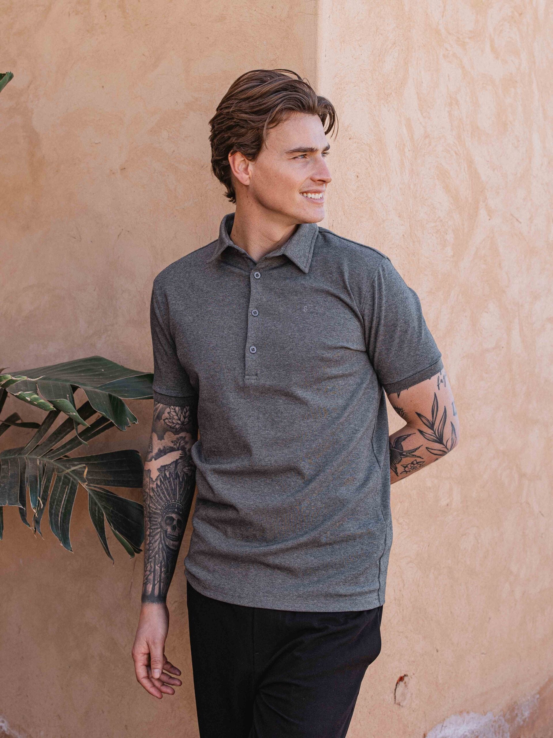 Grey Business Polo