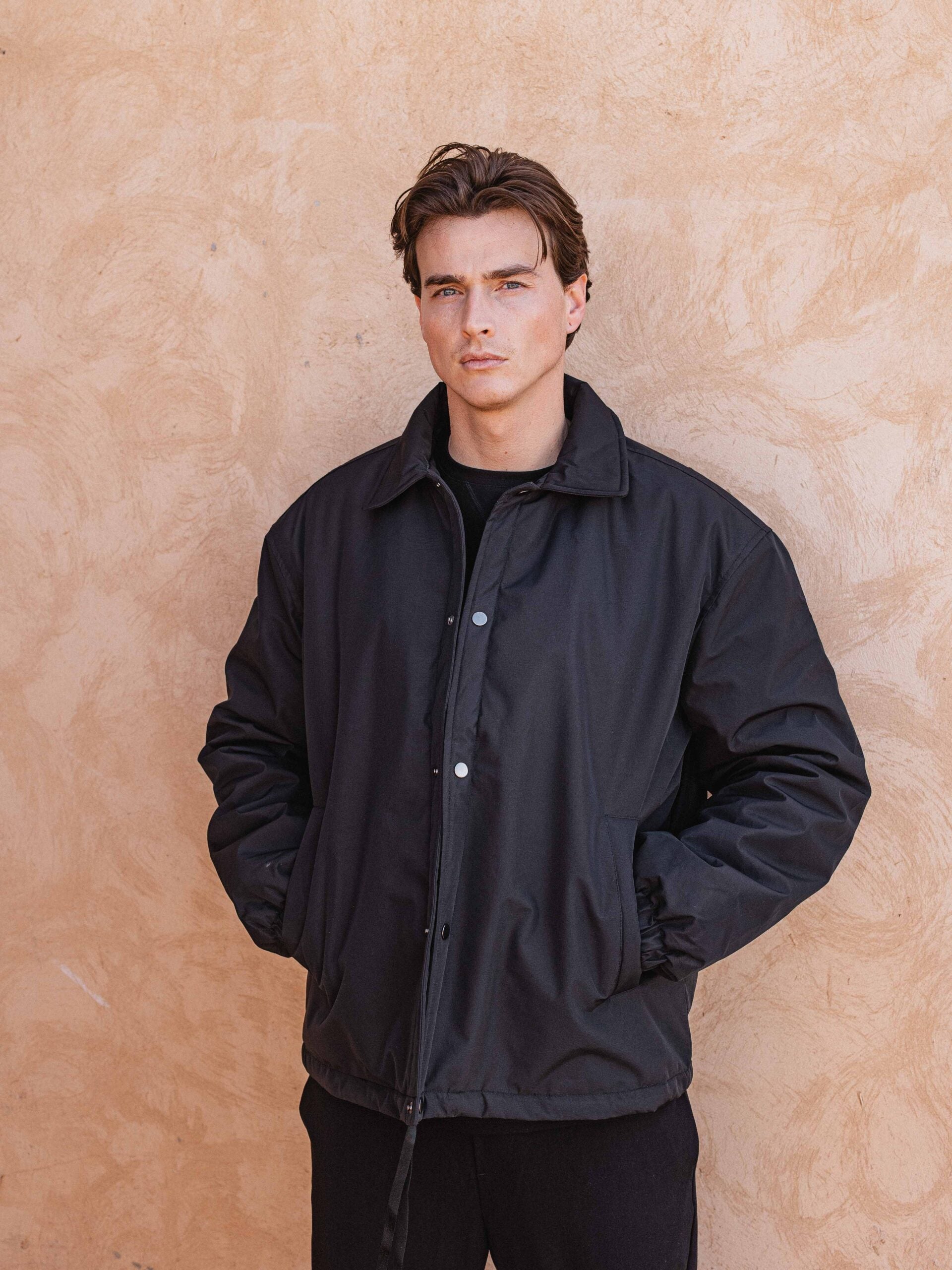 Black Padded Coach Jacket