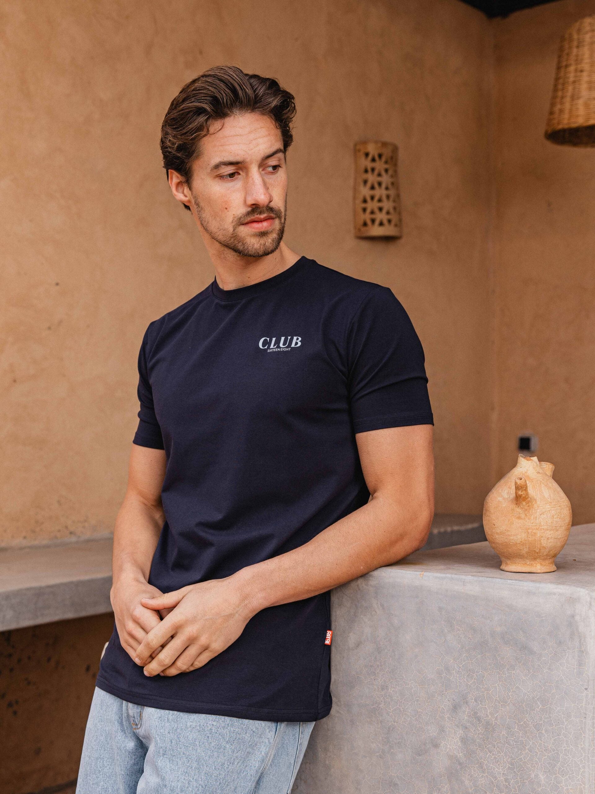 Navy Club Slimfit T-shirt