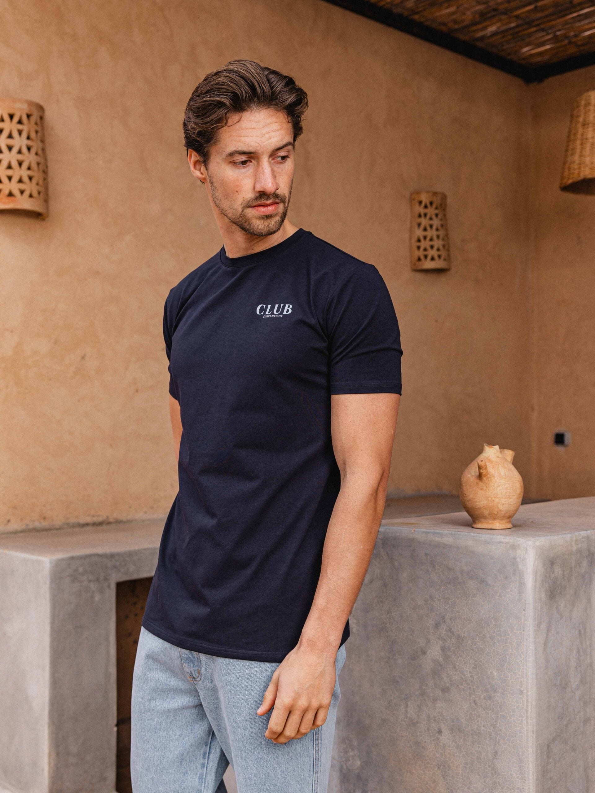 Navy Club Slimfit T-shirt