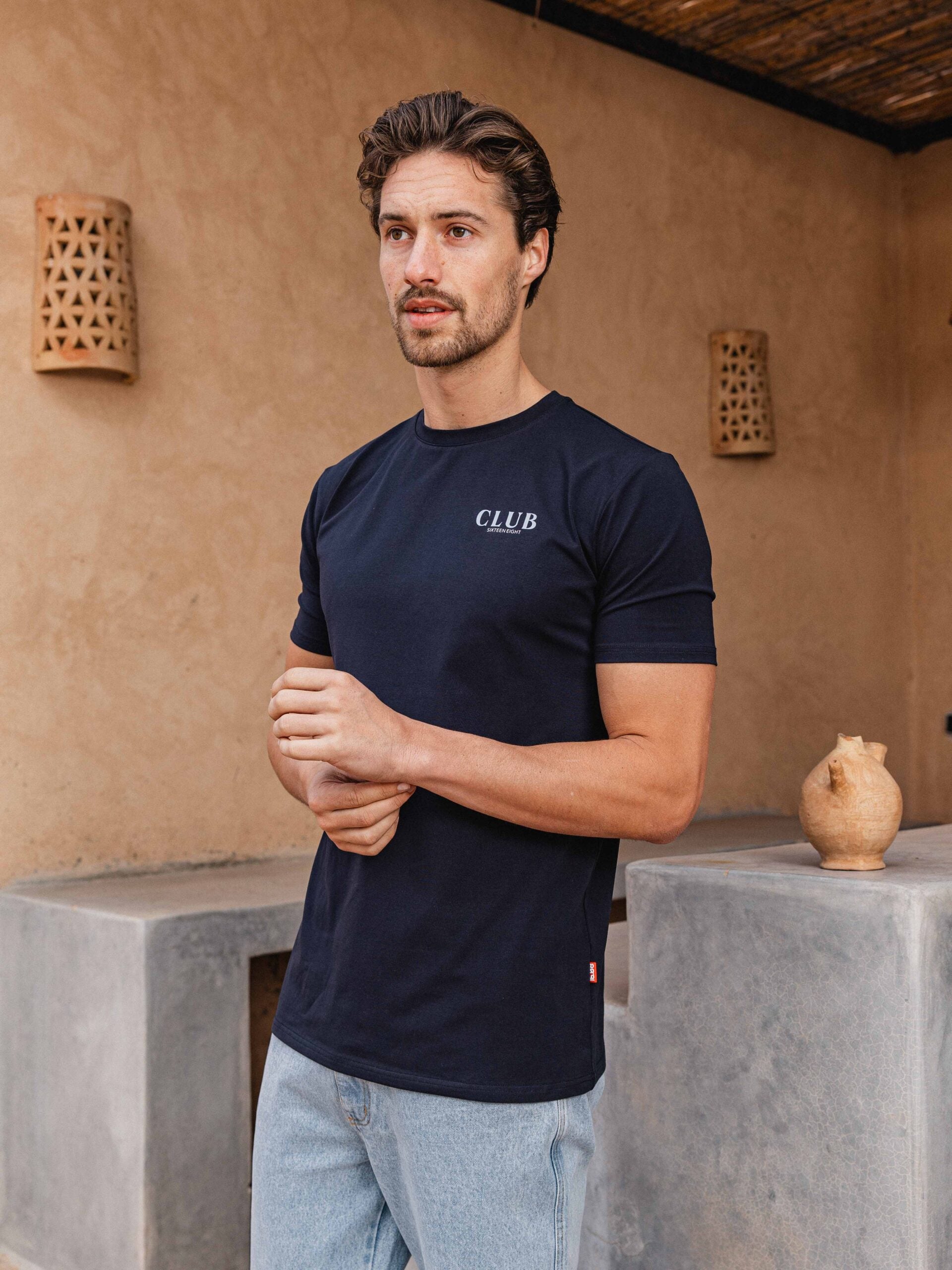 Navy Club Slimfit T-shirt