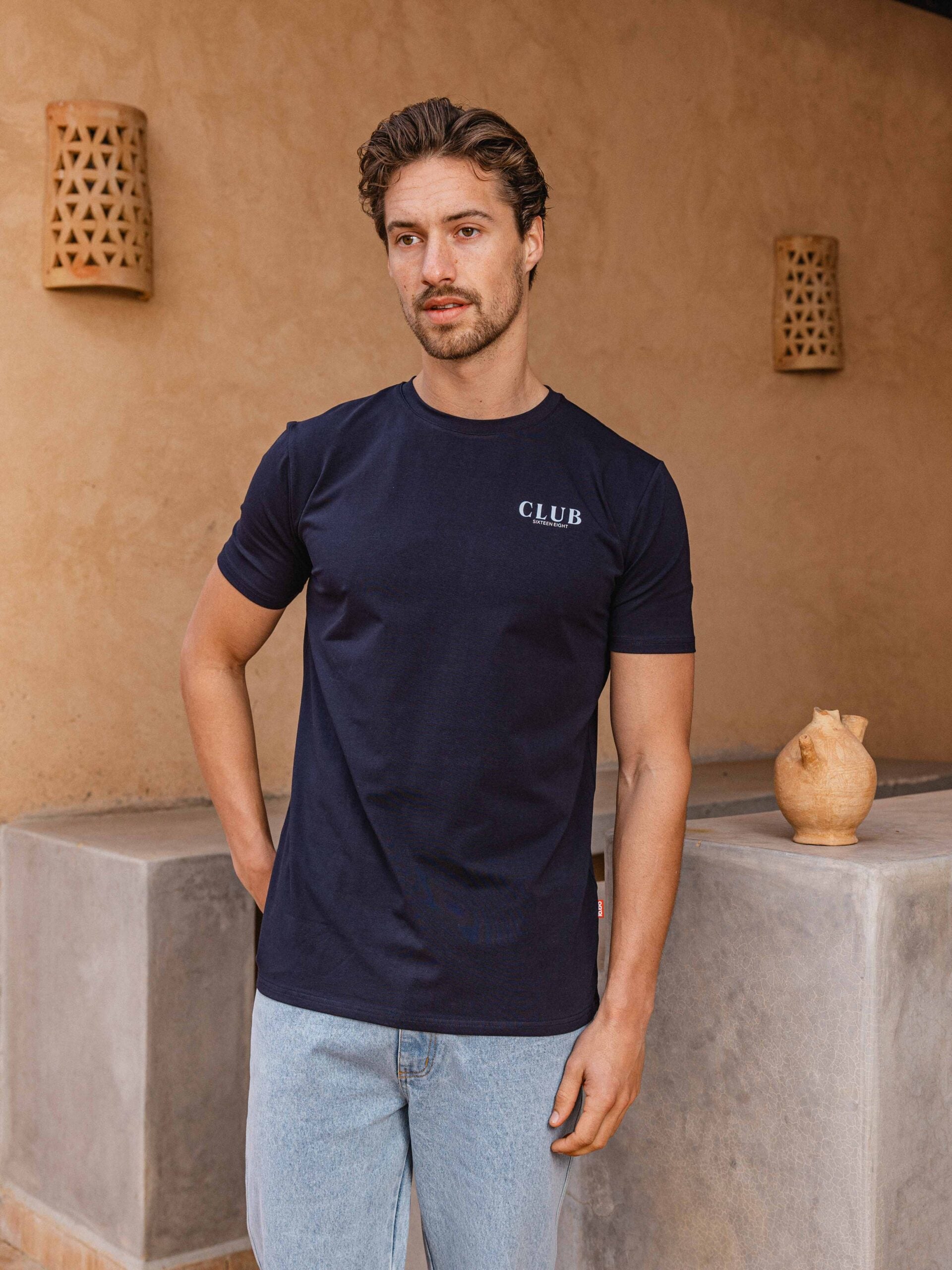 Navy Club Slimfit T-shirt